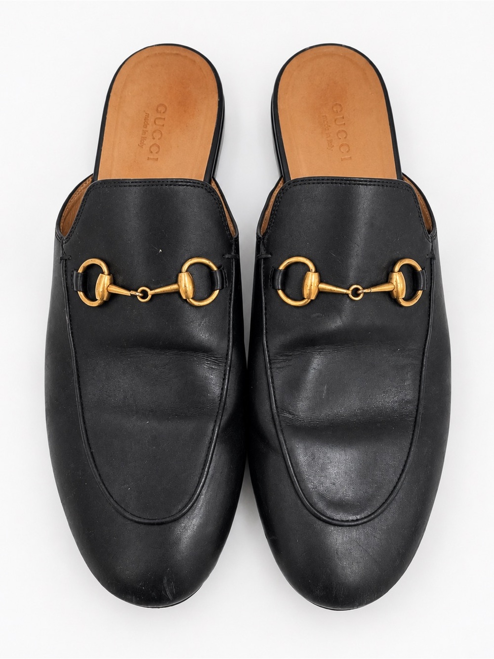 Black Gucci Princetown Horsebit Mules – Size 39.5